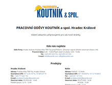 Tablet Screenshot of koutnik.com